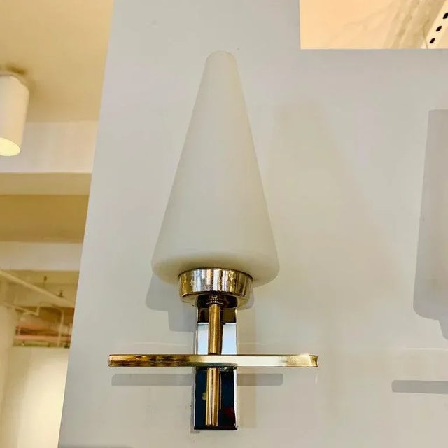 Pair of French 1970s Lunel Wall Lights For Sale - Image 11 of 13