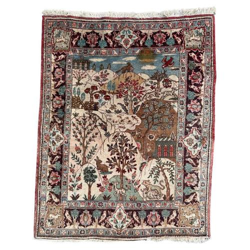 Mid-Century Pictural Tabriz Rug, 1940s For Sale - Image 18 of 18