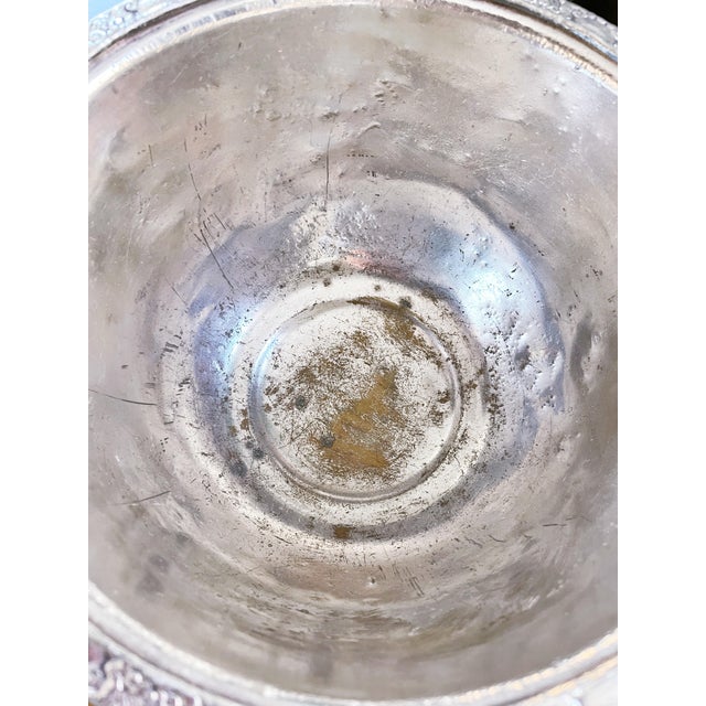 Metal Vintage Silver Plated Ice Bowl From the Waldorf-Astoria Hotel For Sale - Image 7 of 9