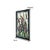 Art Nouveau Stained Glass Iris Floral Window Art Rectangular Panel Vintage Handmade Decor For Sale - Image 3 of 3