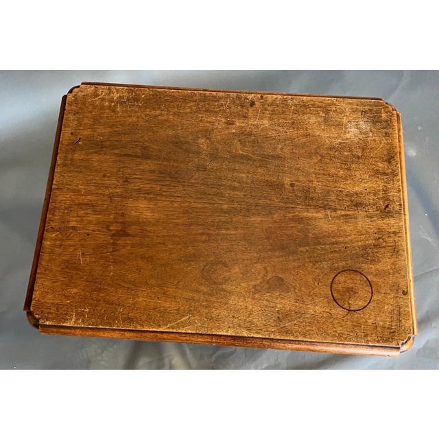 19th Century French Walnut Single Drawer Side Table For Sale - Image 4 of 6
