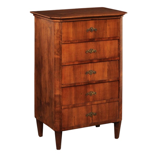 Early 19th Century Italian 5-Drawer Side Chest For Sale