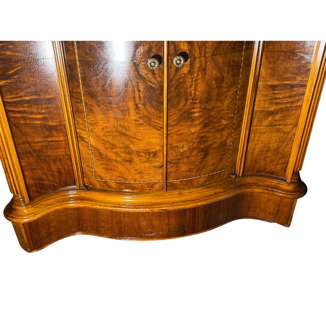 Vintage Art Deco Burled Wood Cabinet With Inlay Detail, 1920s-1930s For Sale - Image 17 of 18