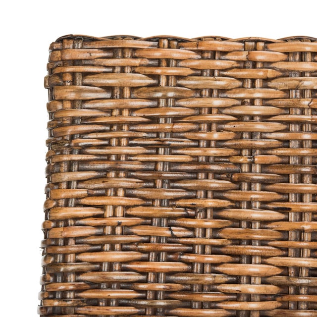 Brown Alisa 18''H Rattan Side Chair in Brown - a Pair For Sale - Image 8 of 11
