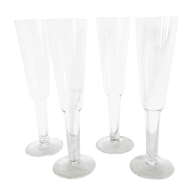 HollowStem Champagne Flutes Set of 4 Chairish