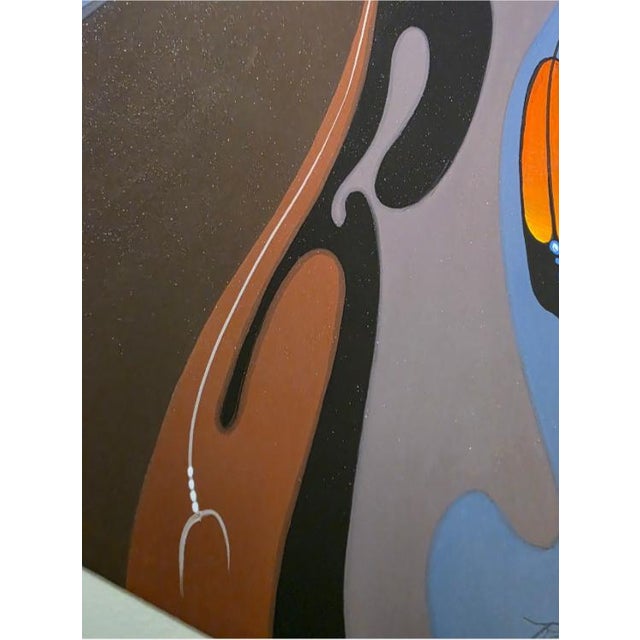 1970s 1970s Robert Redbird Signed "Peyote Chief" 1979 20"x 25" Lithograph Read For Sale - Image 5 of 18