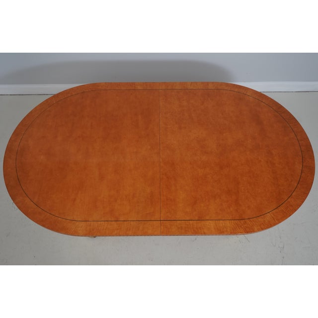 Traditional Hickory White Genesis Biediermier Dining Room Table For Sale - Image 3 of 18