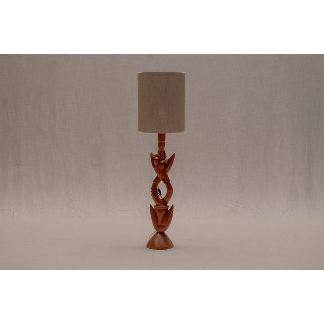 Brown Mid-Century French Sculptural Floor Lamp, 1960s For Sale - Image 8 of 8
