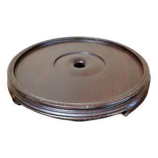 Round Mahogany Chinese Stand For Sale
