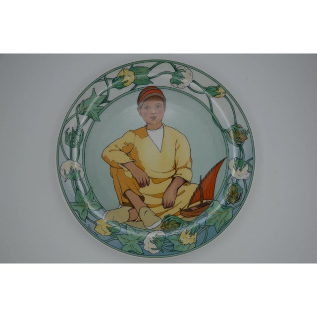 1990s Vintage Unicef and Villeroy & Boch Children of the World Plates- Set of 4 For Sale - Image 5 of 12