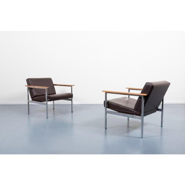 Italian Architectural Armchairs, 1960s, Set of 2 For Sale - Image 9 of 12