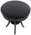 Contemporary NOIR Scheffield Round End Table in Distressed Brown For Sale - Image 3 of 7