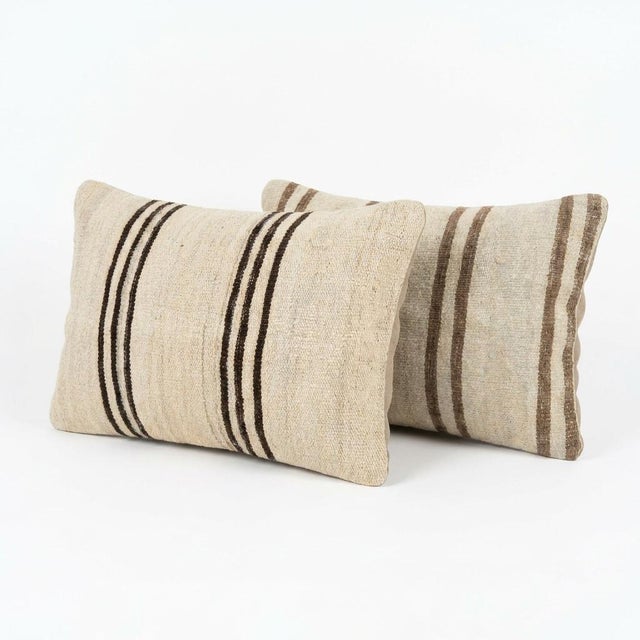 This beautiful 16'' X 24'' pillow cover set was made from authentic Turkish Kilim pieces. Bright colors of wool adorn the...