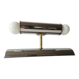 Mid-Century Chrome and Brass Tubular Wall Lamp from TZ Schmitz Leuchten, 1970s For Sale