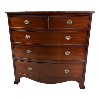 Late 19th Century Bowfront Chest of Drawers For Sale