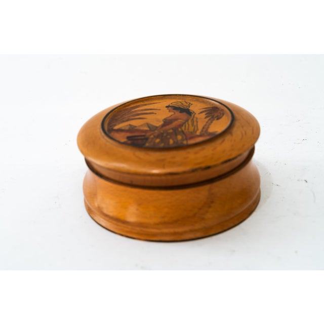 Deco box in beech wood around 1960s Good original condition