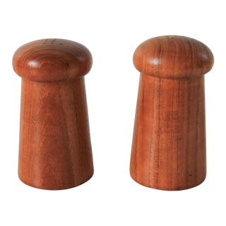 Mid Century Danish Modern Teak Salt & Pepper Shaker - a Pair For Sale