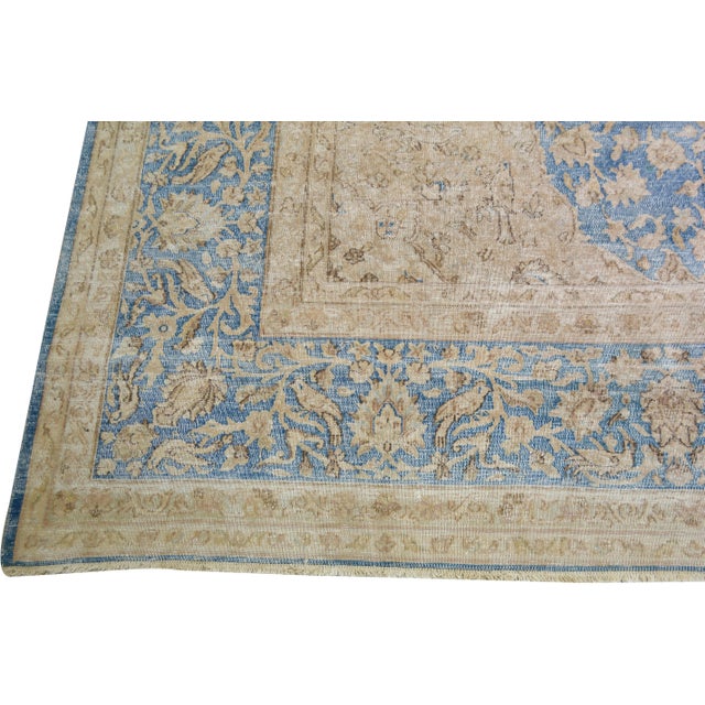Turkish 1960s Turkish Oushak Hand Knotted Wool Rug, 9'8"x13'10" For Sale - Image 3 of 5