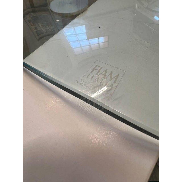 Square Tempered Glass Low Table from Fiam-Pesaro For Sale - Image 5 of 8
