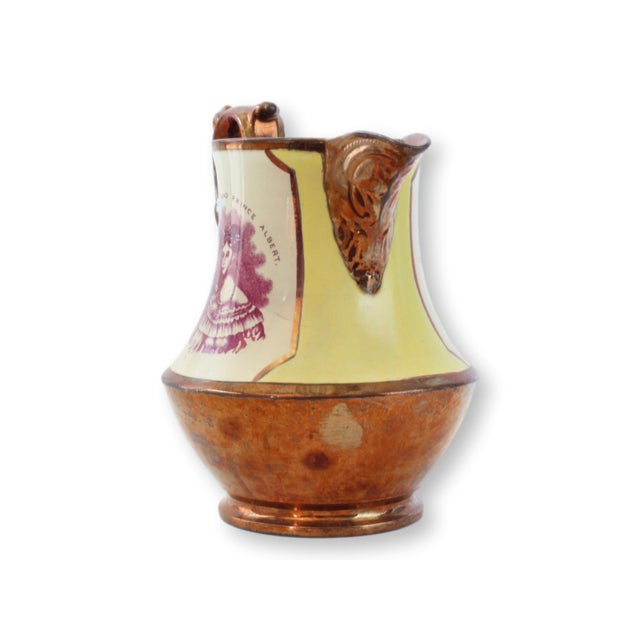 Victorian 1840s Queen Victoria & Albert Wedding Jug For Sale - Image 3 of 5