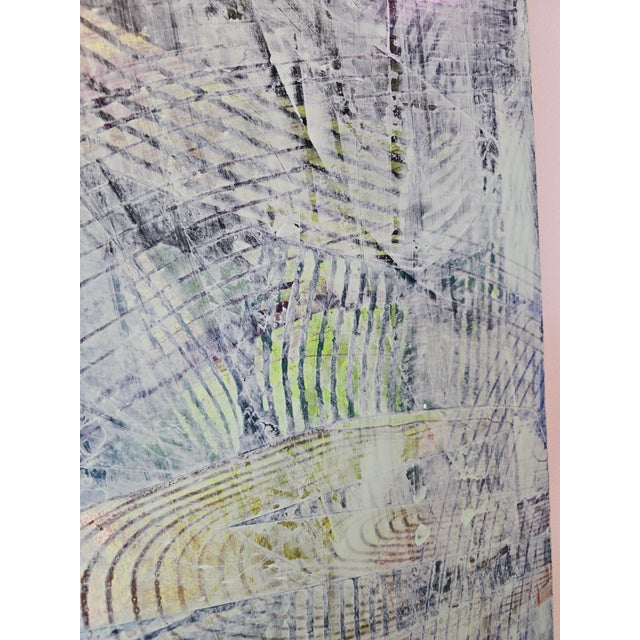 2000 - 2009 Huge Abstract Painting 60 X 60 by Chul-Hyun Ahn For Sale - Image 5 of 10