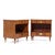John Widdicomb Mid Century Walnut and Brass Nightstands - Pair Each nightstand measures: 25 wide x 18 deep x 24.75 inches...