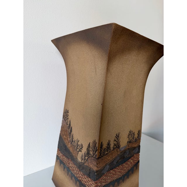 Ceramic Vintage Ron Lederer Studio Pottery Sculptural Landscape Vase – Unsigned For Sale - Image 7 of 12