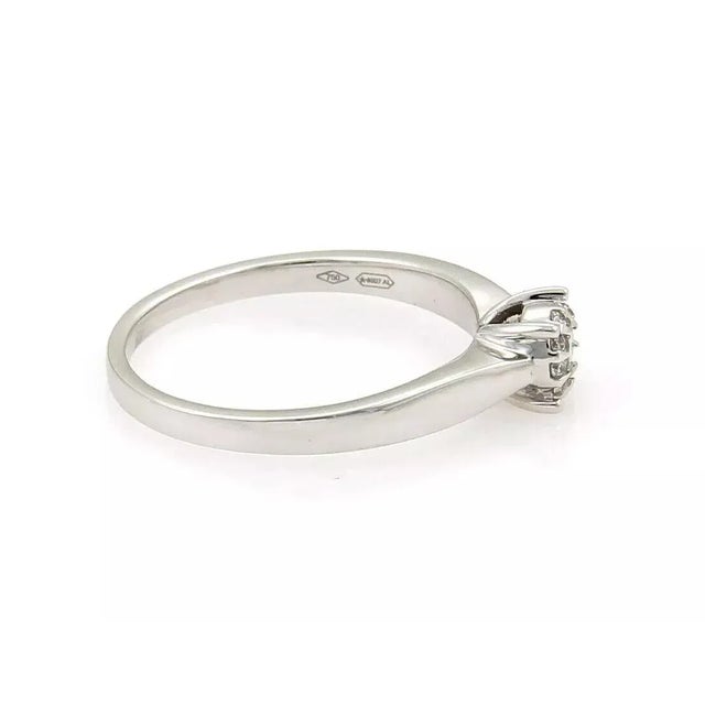 Bliss by Damiani Illusion Diamonds 18k White Gold Ring For Sale - Image 4 of 6