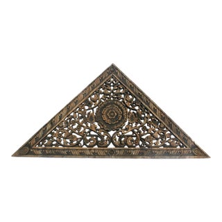 Burn Triangle Carved Panel Medium For Sale