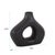 Ceramic Beltram Black Modern Styled Ceramic Open Vase For Sale - Image 7 of 7