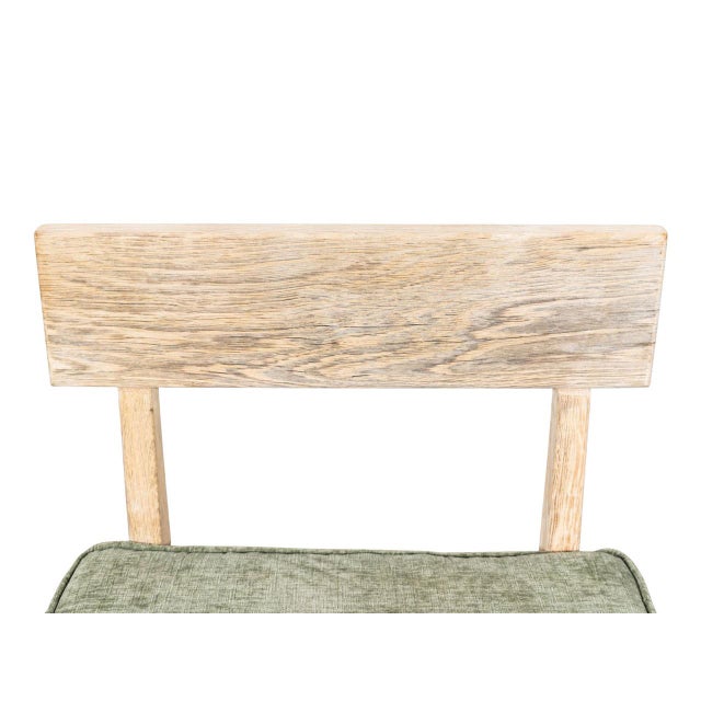 Traditional Antique Oak Plank Chair For Sale - Image 3 of 5