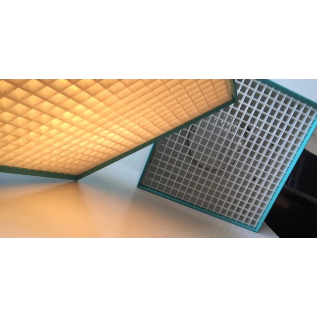 Fog & Mørup Vintage Danish Turqouise Flush Mounts by Ejlers & Graversen for Fog & Mørup, 1968, Set of 2 For Sale - Image 4 of 9