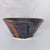 Large hand-thrown studio pottery bowl, signed and dated "J.A. Ridley 2013" on the underside. Striking tenmoku-style drip...