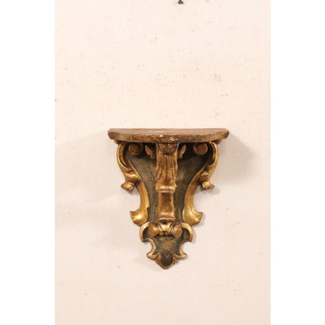 Mid 20th Century Italian Gilt-Wood Wall Bracket For Sale - Image 9 of 9