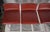 Metal Set of Four Frag Bottega Italian Red Leather Adjustable Swivel Bar Stools For Sale - Image 7 of 10