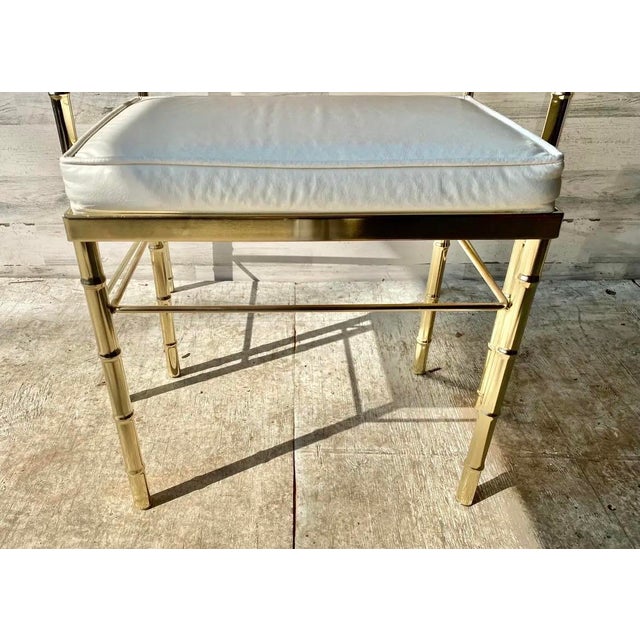 Late 20th Century George Koch and Sons Bamboo Hollywood Regency Vanity For Sale - Image 4 of 9