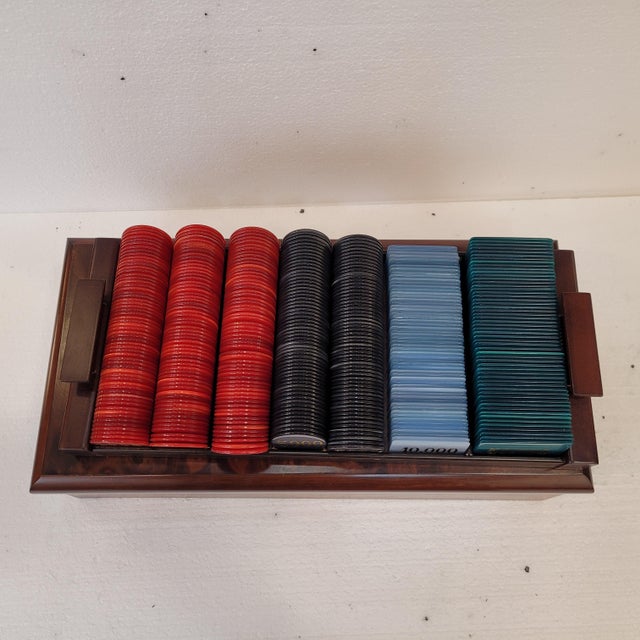 Box of Playing Chips in Acrylic Glass from Dal Negro, Italy, 1980s, Set of 173 For Sale - Image 11 of 18