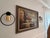 Vintage Mediterranean Harbor Oil Painting in Distressed Wood Frame, Signed S. David For Sale - Image 4 of 7