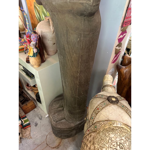 Vintage Oversized Standing Buddha Statue For Sale - Image 10 of 10
