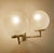 Vintage Glass and Brass Sconces, Set of 2 For Sale - Image 9 of 18