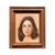 1980s Figural Female Oil Portrait Painting on Canvas of Woman Wood Framed For Sale