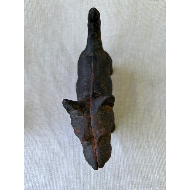 Antique Hubley Cast Iron Scottie Terrier Door Stop For Sale - Image 13 of 15