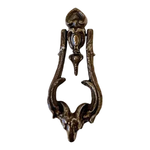 Bronze Victorian Door Knocker with Ram Detailing