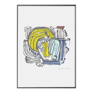 Roy Lichtenstein "Apple and Grapefruit" Pop Art Signed Lithograph 1980s