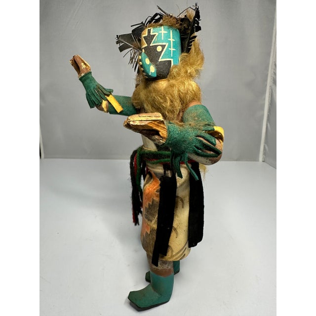 Vintage Hopi Kachina Doll: Hand Carved Folk Art, Arizona For Sale - Image 4 of 10