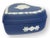 Classic Wedgwood Jasperware heart-shaped trinket box in cobalt blue with cream neoclassical relief decoration. A charming...