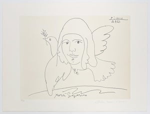 1980s Pablo Picasso, Youri Gagarine (Marina Picasso Estate Hand Signed Lithograph) Reproduction