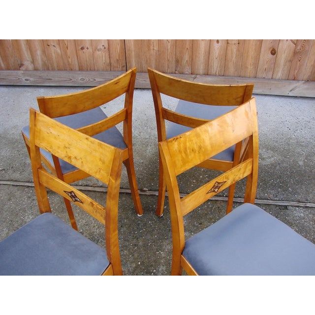 Art Deco Dining Chairs, 1940s, Set of 4 For Sale - Image 13 of 16