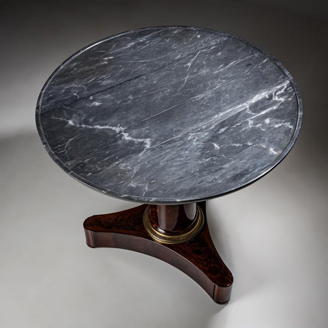 Antique French Pedestal Table, 1830 For Sale - Image 6 of 9