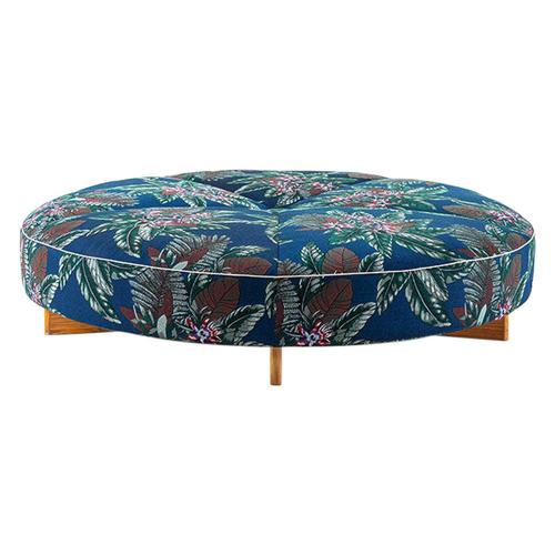Sail Out Outdoor Ottoman in Teak and Fabric by Rodolfo Dordoni for Cassina For Sale - Image 6 of 6